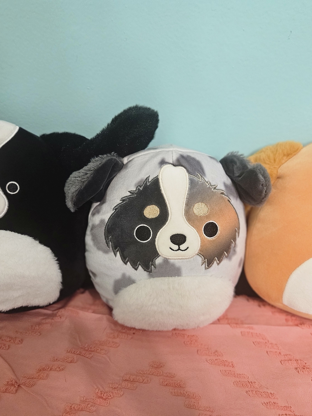 Squishmallows Gray & White Puppy Plush